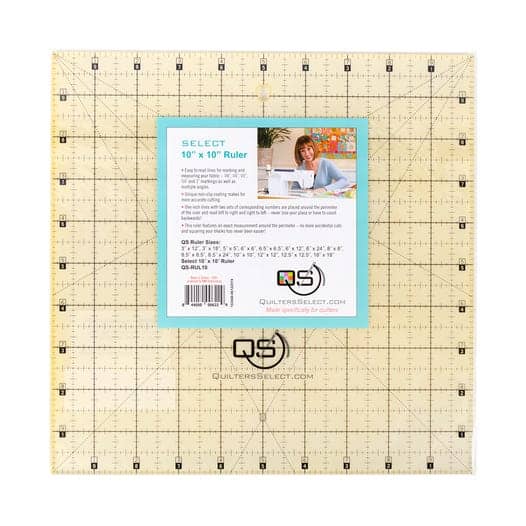 Quilters Select Non Slip Quilting Ruler - 10 x 10